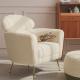 Adjustable Head Restraint Fabric Leisure Chair Sponge Filler Velvet Single Sofa Chair