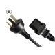 IEC 53/57 3 Wire Power Extension Cord With Plug And Ends For Microwave Oven