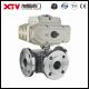 3 Way Ball Valve L Type With Mounting Pad ISO5211 GB/T12237 Standard Return Refunds