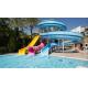 ODM Children Water Park Play Rides Amusement Fiberglass Slide for Sale