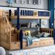 Wood Kids Teenager Bunk Beds Twin Over Full Bedroom Sets OEM