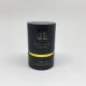 Cosmetic Cream Cylinder Paper Tube For Tea Black Gold Round Paper Boxes CMYK