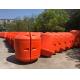 Customized Request Marine Floating Barrier Buoy Cylinder Type Boat Buoy Dredge Floater