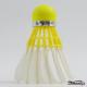 High Quality Colorful Yellow Professional Badminton Shuttlecock Goose Feather Fluorescent Yellow Cork