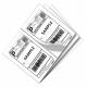 White Direct Thermal Shipping Labels A6 Waybill 4x6 Fanfold Thermal Labels