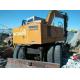 10 ton Used Hitachi Excavator ,Wheel EX100WD Excavator