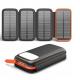 OEM 12V Portable Solar Panel Solar Powerbank Charger 27000mAh