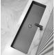 Bathroom Undermount Stainless Steel Vessel Sinks Satin Brushed Finish Rectangular Shape