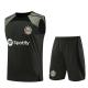 Quick Dry Black Training Vest  Polyester Fabric Sleek Football Weight Vest