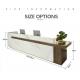 Acrylic Front Reception Counter Desk NFS Seamless Waterproof Repairable