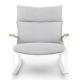 Metal Frame Folding Chair Sun Lounger 62X56.5X83cm Patio Rocking Chair
