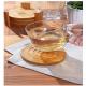 round shape bamboo cup coaster tea coaster with coaster holder and hot sell