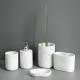 OEM Marble Ceramic Bathroom Soap Dispenser Set 5 Piece For Shower Room