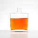 200ml Square Clear Flat Flask Glass Bottle for Beverage at Competitive Cost