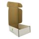 E Flute Corrugated Shipping Boxes Printing Gloss Lamination White Tab Locking
