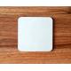 Wholesale 10*10cm  Square Blank MDF coaster with white top for DIY printing artwork