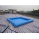 Square PVC blue Inflatable Water Pool / Water Pool For Kids Fun 32cm Depth