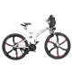 21 Speed Foldable E Bicycle 48V 15AH Lithium Battery With Carbon Steel Frame