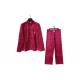 Velour Fashionable Jogging Suits Womens 80% Cotton 20% Polyester