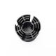 Round Cold Forging Heat Sink With Sand Blast And Anodizing Grey Surface Treatment