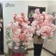 Custom Color Size Artificial Flowers For Backdrop Decoration Pink White Beautiful Wedding Artificial Flowers