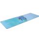 PU Surface No Slip Yoga Mat , Blue Color Exercise Floor Mats Vivid Printing Designs