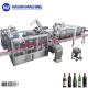 Automatic Glass Bottle Aluminium Cap Washing Filling Capping Machine For Wine