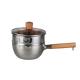 Multi cooking steam pot 2 tiers stainless steel 304 milk pot with steamer