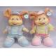 Custom Plush Toy Filled with PP Cotton Couple Mouse Toy