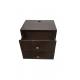 Solid walnut 2-drawer night stand for hotel bedroom,hospitality casegoods,bedside table
