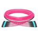 Mpo To Mpo Om3 Om4 72 Cores Mpo Mtp Patch Cord Aqua Or Purple Cable Corning Fiber