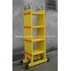 Yellow Foldable 15.6ft 4x4 Aluminium Scaffolding Ladder