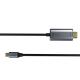 Nickel Plated USB C To HDMI HDTV Cable 6FT 4K 60Hz For MacBook Air