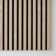 Wood Slat Acoustic Panel Polyester Fiber Acoustic Board 3D Design