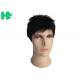 Normal Lace Men Hair Wig 14 , Black Natural Looking Wigs For Men