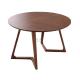 Modern Walnut Solid Ash Wood 1m Round Dining Table 4 Seater