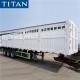 50 Ton Tri Axle Sugar Cane Stake Cargo Fences Semi Trailer