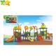 Durable Plastic Playhouse With Slide / Plastic Playsets For Outside Backyard