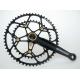 7075 Aluminum Alloy Profile Highway Compression Crankset / Platter 53/39T Bike Gear