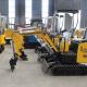 0.8 Tonne Mini Digger ultra mini excavator With Auger SGS Diesel Engine