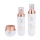 50g 100ml 120ml White Matte Glass Skincare Bottles With Rose Gold Pump Dispenser
