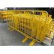 Retractable Steel Barricades Crowd Control / Metal Pedestrian Barriers For Road Safe
