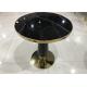 74cm Stainless Steel Coffee Table With Glass Top