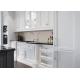2.4M Real Wood Modern Gloss White Kitchen Cabinets Modular Kitchen Unit ODM