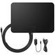 Amplified Digital HDTV Antenna Portable Indoor/Outdoor Antennas with Signal Booster for USB TV Tuner