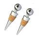 Great promotion and wedding favor gift idea, wine accessories wine and champagne bottle stopper , chrome plating