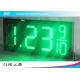 Double Sided Color Led Clock Display For Outdoor Sports , High Accuracy