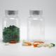 PET Plastic Bottle Boston Round White/Transparent Medicine Containers with Child Resistant Lids