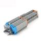 Din Rail Grouding Earth Screwless Spring Crimping Terminal Blocks Two Color