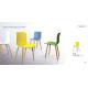 modern PP dining Hal chair with wooden leg